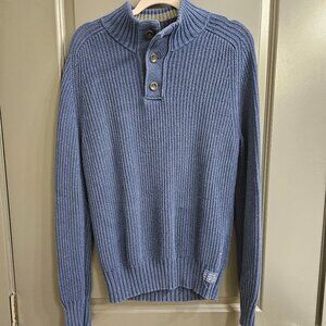 American Eagle blue ribbed knit sweater size M